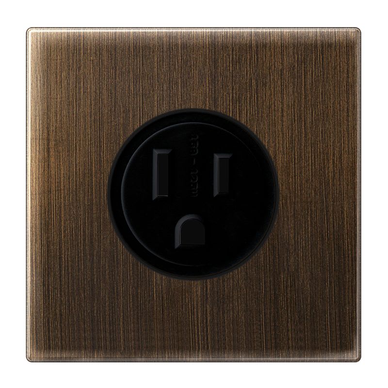 Jung - Prise US-NEMA 15A / LS 990 Laiton ancien