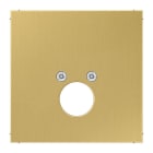 Jung - Enjoliveur pour 1 mini fiche 63WBT et LKP63RT/SW ou CIB63 / LS Laiton doré