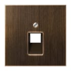 Jung - Enjoliveur pour prise RJ simple IAE/UAE / LS 990 Laiton ancien
