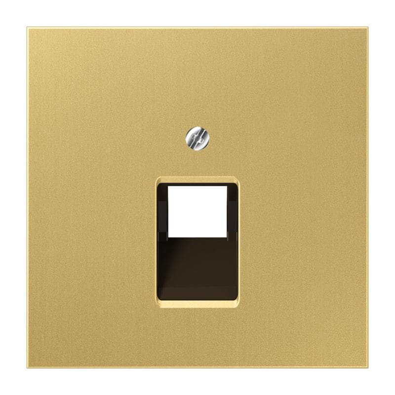 Jung - Enjoliveur pour prise RJ simple IAE/UAE / LS 990 Laiton doré