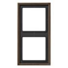 Jung - Cadre 2 postes / LS 990 Laiton ancien