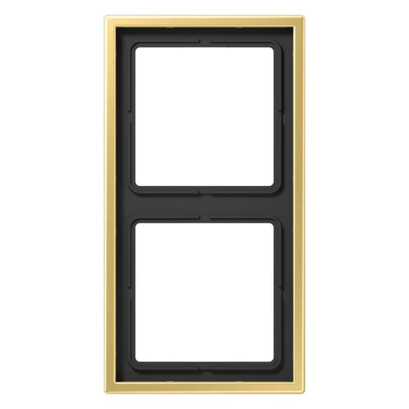 Jung - Cadre 2 postes / LS 990 Laiton doré