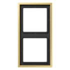 Jung - Cadre 2 postes / LS 990 Laiton doré