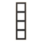 Jung - Cadre 4 postes / LS 990 Laiton ancien