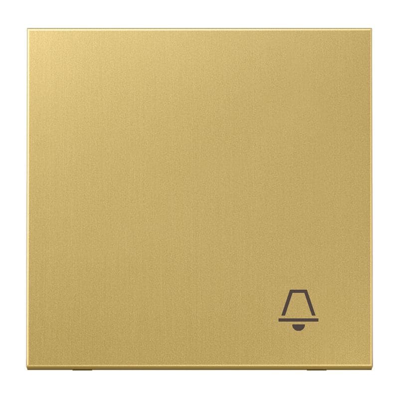 Jung - Enjoliveur avec symbole "sonnerie" / LS 990 Laiton doré