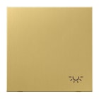 Jung - Enjoliveur simple doigt avec symbole "lumière" / LS 990 Laiton doré