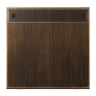 Jung - Enjoliveur simple touche porte étiquette / LS 990 Laiton ancien