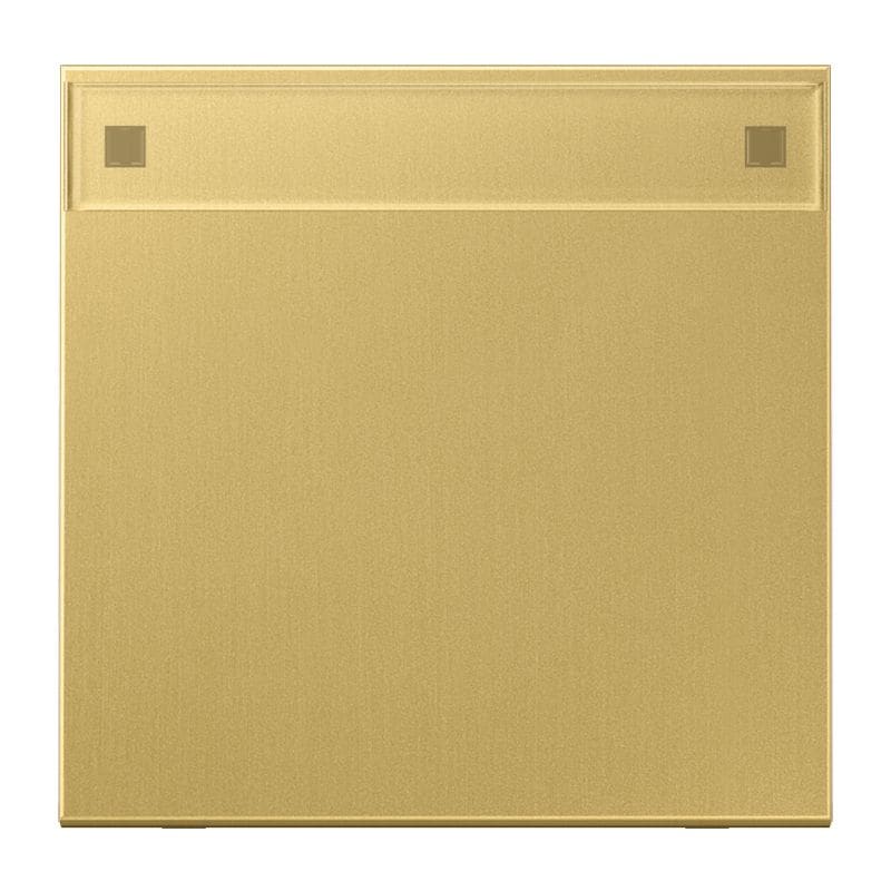 Jung - Enjoliveur simple touche porte étiquette / LS 990 Laiton doré