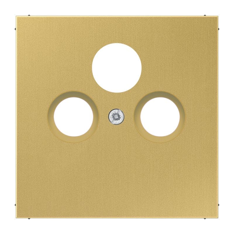 Jung - Enjoliveur pour prise TV-FM-SAT / LS 990 Laiton doré