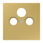 Jung - Enjoliveur pour prise TV-FM-SAT / LS 990 Laiton doré
