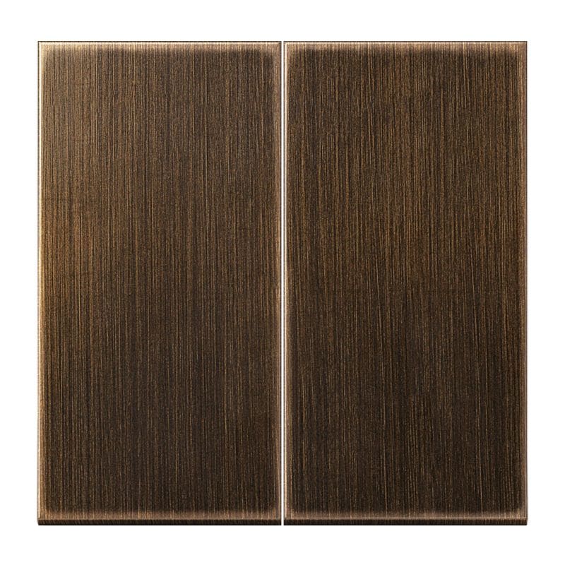 Jung - Enjoliveur double touche / LS 990 Laiton ancien