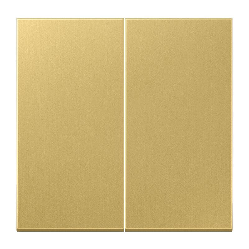 Jung - Enjoliveur double touche / LS 990 Laiton doré