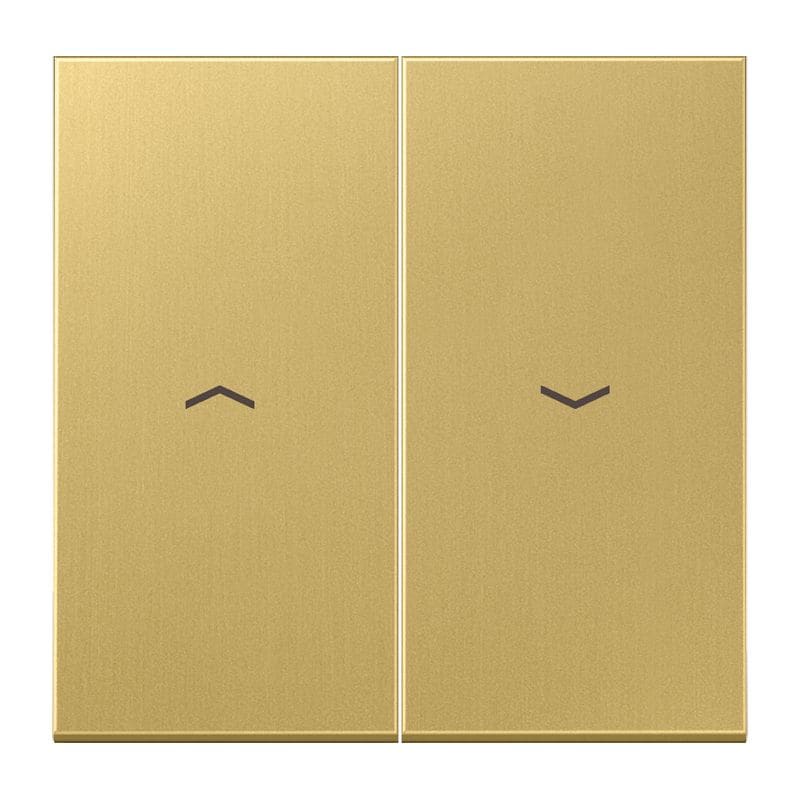 Jung - Enjoliveur double touche IN+BP VR-store / LS 990 Laiton doré