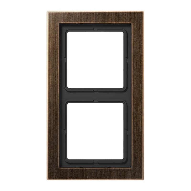 Jung - Cadre 2 postes LS Design / Laiton ancien