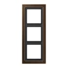 Jung - Cadre 3 postes LS Design / Laiton ancien
