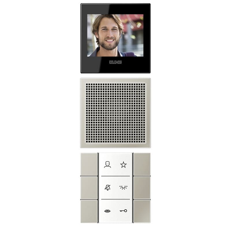 Jung - Station intérieure Vidéo / LS 990 Métal Inox