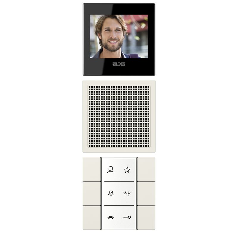 Jung - Station intérieure Vidéo / LS 990 Ivoire