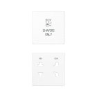 Jung - Enjoliveur prise  rasoir / A 500 Blanc