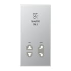 Jung - Enjoliveur prise  rasoir / LS 990 Aluminium