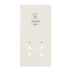 Jung - Enjoliveur prise  rasoir / LS 990 Ivoire