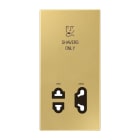 Jung - Enjoliveur prise  rasoir / LS 990 Laiton doré