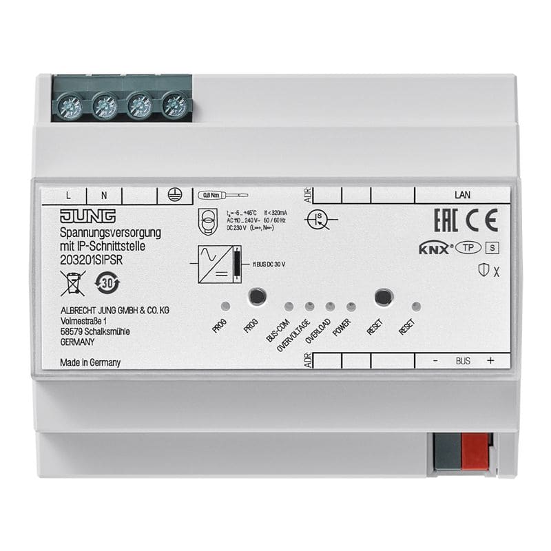 Jung - Alimentation stabilisée 320mA KNX avec interface IP / MOD