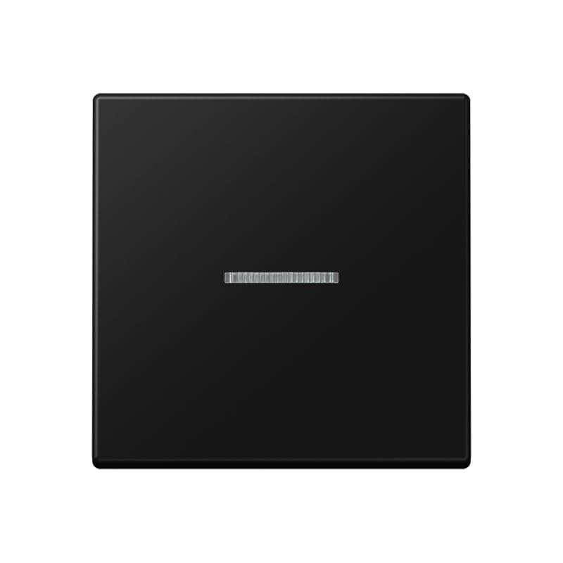 Jung - Enjo simple touche à voyant pour mécanisme BP-BCU F10 A10xxxST / A 500 Noir mat