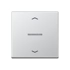 Jung - Enjo simple touche avec flèches et voyant méc BP-BCU A10xxxST/ A 500 Aluminium