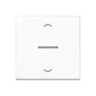 Jung - Enjo simple touche avec flèches et voyant pour méc BP-BCU A10xxxST/ A 500 Blanc