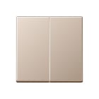 Jung - Enjo double touche pour mécanisme BP-BCU F10 A10xxxST / A 500 Champagne