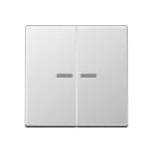 Jung - Enjo double touche à voyant pour méca BP-BCU F10 A10xxxST / A 500 Aluminium