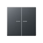 Jung - Enjo double touche à voyant pour méc BP-BCU F10 A10xxxST / A 500 Anthracite