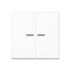 Jung - Enjo double touche à voyant pour mécanisme BP-BCU F10 A10xxxST / A 500 Blanc