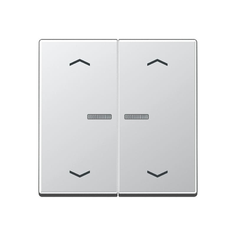 Jung - Enjo double touche avec flèches et voyant méc BP-BCU A10xxxST/ A 500 Aluminium