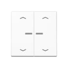 Jung - Enjo double touche avec flèches et voyant pour méc BP-BCU A10xxxST/ A 500 Blanc