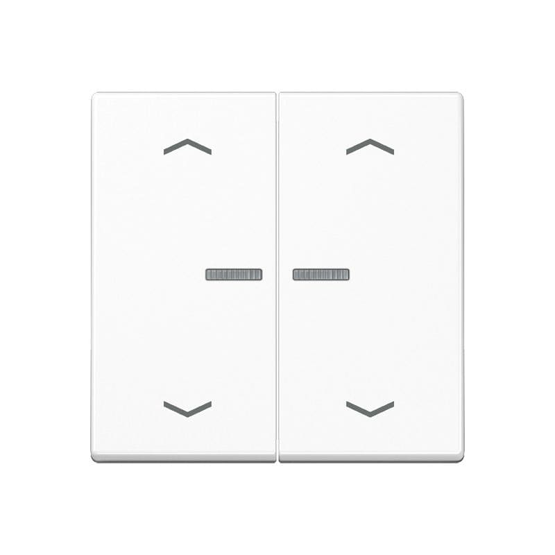 Jung - Enjo double touche avec flèches et voyant pour méc BP-BCU A10xxxST/ A 500 Blanc