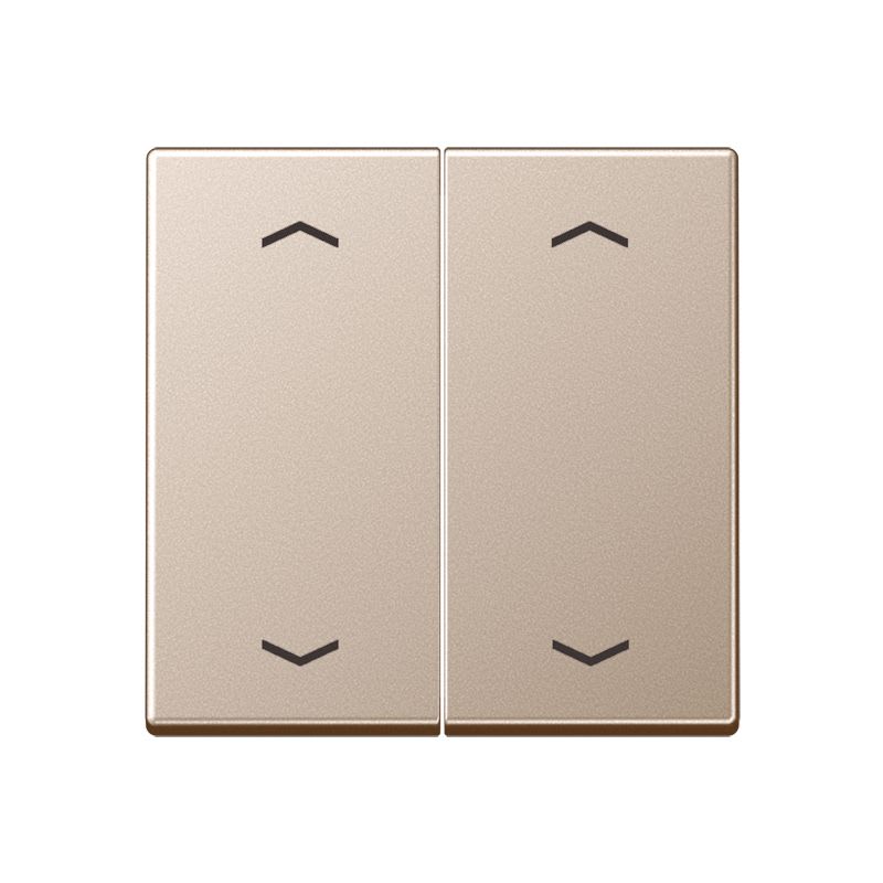 Jung - Enjo double touche avec flèches pour mécanisme BP-BCU A10xxxST/ A 500 Champagne