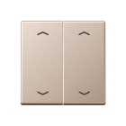 Jung - Enjo double touche avec flèches pour mécanisme BP-BCU A10xxxST/ A 500 Champagne