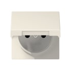 Jung - Enjo prise 2P+T avc couvercle / A 500 IP44 Ivoire