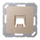 Jung - Enjoliveur RJ 45 simple / A 500 Champagne pour Modular Jack