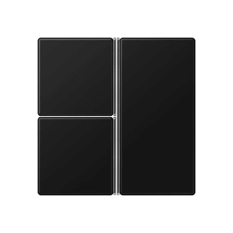 Jung - Module de touche 3 voies, complet / A 500 noir mat