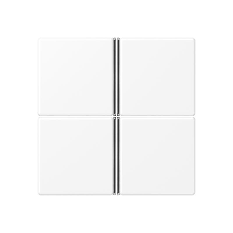Jung - Module de touche 4 voies, complet / A 500 blanc mat