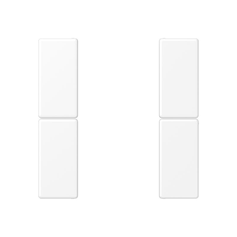 Jung - Module F50 de touche 2 voies, complet / A 500 blanc mat
