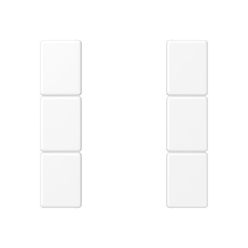 Jung - Module F50 de touche 3 voies, complet / A 500 blanc mat