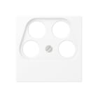 Jung - Enjoliveur prise TV-FM-2xSAT / série A 500 blanc mat