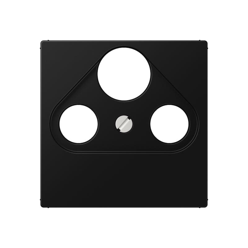 Jung - Enjoliveur prise TV-FM-SAT / série A 500 noir mat