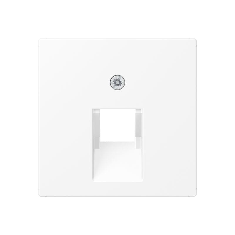 Jung - Enjoliveur RJ 45 simple / A 500 blanc mat pour mécanisme UAE