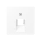 Jung - Enjoliveur RJ 45 simple / A 500 blanc mat pour mécanisme UAE