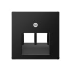 Jung - Enjo RJ 45 double / A 500 noir mat pour mécanisme UAE