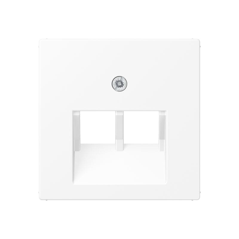 Jung - Enjo RJ 45 double / A 500 blanc mat pour mécanisme UAE